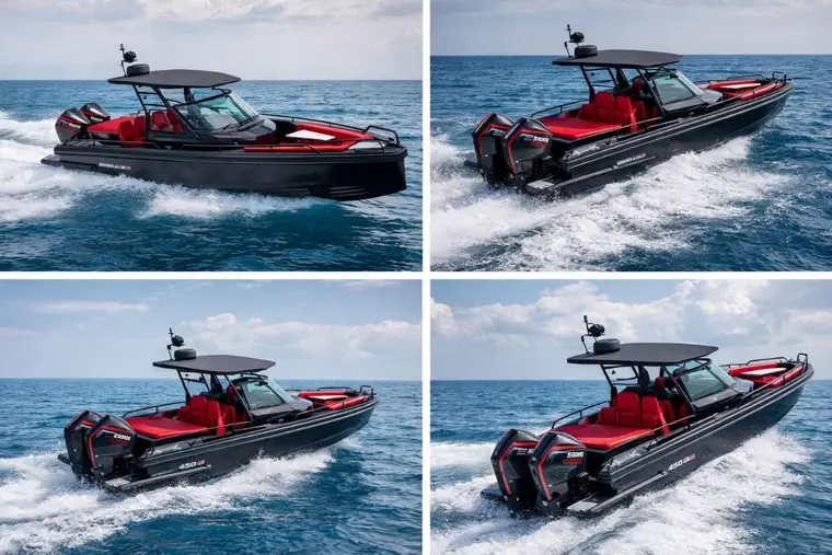 Yacht Axopar Brabus 500, 9 m au mouillage à Saint-Tropez, Cannes, Monaco